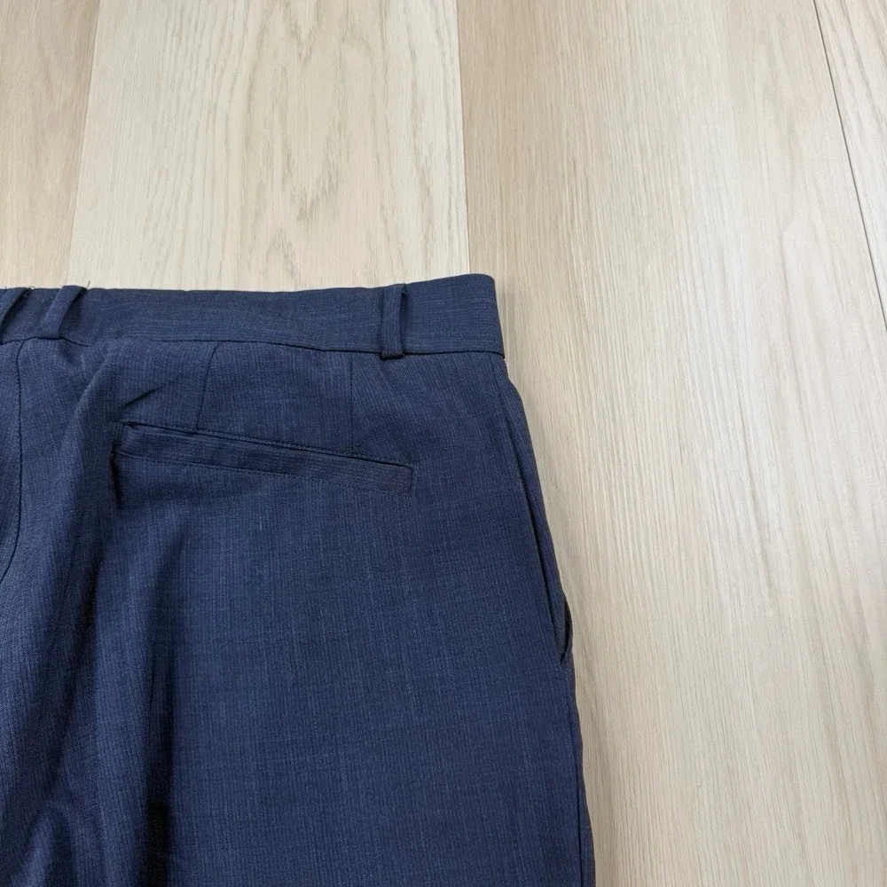 State & Liberty Dress Pants Mens Size 34 Athletic Fit 4-Way Stretch Heather Blue